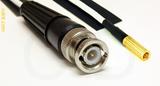 Coaxial Cable, BNC to SSMB, RG188 low noise, 1 foot, 50 ohm