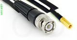 Coaxial Cable, BNC to SSMB, RG196 low noise, 1 foot, 50 ohm