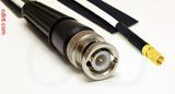 Coaxial Cable, BNC to SSMC, RG188, 1 foot, 50 ohm