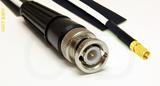 Coaxial Cable, BNC to SSMC, RG188 low noise, 1 foot, 50 ohm