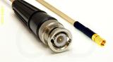 Coaxial Cable, BNC to SSMC, RG316 double shielded, 1 foot, 50 ohm