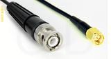 Coaxial Cable, BNC to SMA, RG174, 1 foot, 50 ohm