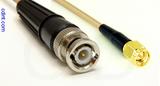 Coaxial Cable, BNC to SMA, RG316 double shielded, 1 foot, 50 ohm