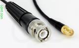 Coaxial Cable, BNC to SMA female reverse polarity, RG174, 3 foot, 50 ohm