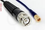 Coaxial Cable, BNC to SMB plug (female contact), RG174, 1 foot, 50 ohm