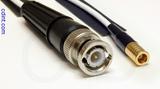 Coaxial Cable, BNC to SMB plug (female contact), RG188, 32 foot, 50 ohm