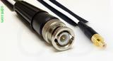 Coaxial Cable, BNC to SMB jack (male contact), RG188, 1 foot, 50 ohm