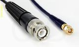 Coaxial Cable, BNC to SMC (Subvis), RG174, 1 foot, 50 ohm