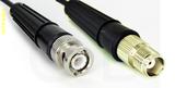 Coaxial Cable, BNC to TNC female, RG174 flexible (TPR jacket), 1 foot, 50 ohm