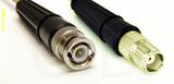 Coaxial Cable, BNC to TNC female, RG316, 1 foot, 50 ohm