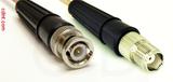 Coaxial Cable, BNC to TNC female, RG316 double shielded, 1 foot, 50 ohm