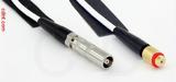 Coaxial Cable, L00 (Lemo 00 compatible) female to 10-32 (Microdot compatible) female, RG188, 1 foot, 50 ohm