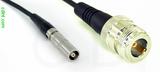 Coaxial Cable, L00 (Lemo 00 compatible) female to N female, RG174, 1 foot, 50 ohm