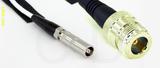 Coaxial Cable, L00 (Lemo 00 compatible) female to N female, RG188, 1 foot, 50 ohm