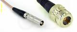 Coaxial Cable, L00 (Lemo 00 compatible) female to N female, RG316, 1 foot, 50 ohm