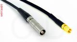 Coaxial Cable, L00 (Lemo 00 compatible) female to SSMC, RG174, 1 foot, 50 ohm