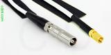 Coaxial Cable, L00 (Lemo 00 compatible) female to SSMC, RG188, 1 foot, 50 ohm