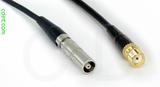 Coaxial Cable, L00 (Lemo 00 compatible) female to SMA female, RG174, 10 foot, 50 ohm