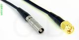 Coaxial Cable, L00 (Lemo 00 compatible) female to SMA, RG174 low noise, 10 foot, 50 ohm