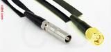 Coaxial Cable, L00 (Lemo 00 compatible) female to SMA, RG188, 1 foot, 50 ohm