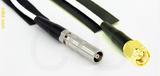 Coaxial Cable, L00 (Lemo 00 compatible) female to SMA, RG188 low noise, 1 foot, 50 ohm