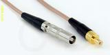 Coaxial Cable, L00 (Lemo 00 compatible) female to SMB jack (male contact), RG316, 12 foot, 50 ohm