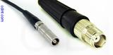 Coaxial Cable, L00 (Lemo 00 compatible) female to TNC female, RG174, 1 foot, 50 ohm