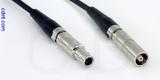 Coaxial Cable, L00 (Lemo 00 compatible) to L00 (Lemo 00 compatible) female, RG174 low noise, 2 foot, 50 ohm