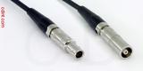 Coaxial Cable, L00 (Lemo 00 compatible) to L00 (Lemo 00 compatible) female, RG174 flexible (TPR jacket), 10 foot, 50 ohm