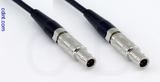 Coaxial Cable, L00 (Lemo 00 compatible) to L00 (Lemo 00 compatible), RG174, 1 foot, 50 ohm