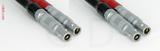 Coaxial Cable, L00 (Lemo 00 compatible) to L00 (Lemo 00 compatible), RG174 dual, 32 foot, 50 ohm