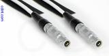 Coaxial Cable, L00 (Lemo 00 compatible) to L00 (Lemo 00 compatible), RG188 low noise, 16 foot, 50 ohm