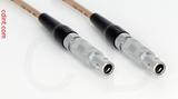 Coaxial Cable, L00 (Lemo 00 compatible) to L00 (Lemo 00 compatible), RG316 double shielded, 32 foot, 50 ohm