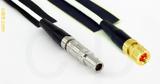 Coaxial Cable, L00 (Lemo 00 compatible) to 10-32 (Microdot compatible), RG196 low noise, 1 foot, 50 ohm