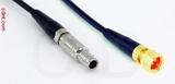 Coaxial Cable, L00 (Lemo 00 compatible) to 1/4-32 (S-93 compatible), RG174 low noise, 2 foot, 50 ohm