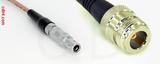 Coaxial Cable, L00 (Lemo 00 compatible) to N female, RG316, 1 foot, 50 ohm