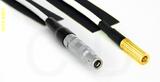 Coaxial Cable, L00 (Lemo 00 compatible) to SSMB, RG188, 1 foot, 50 ohm