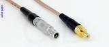 Coaxial Cable, L00 (Lemo 00 compatible) to SMB jack (male contact), RG316, 1 foot, 50 ohm