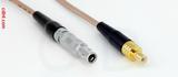 Coaxial Cable, L00 (Lemo 00 compatible) to SMB jack (male contact), RG316 double shielded, 6 foot, 50 ohm