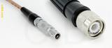 Coaxial Cable, L00 (Lemo 00 compatible) to TNC, RG316, 32 foot, 50 ohm