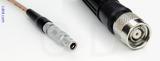 Coaxial Cable, L00 (Lemo 00 compatible) to TNC reverse polarity, RG316, 1 foot, 50 ohm