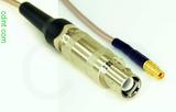 Coaxial Cable, L1 (Lemo 1 compatible) to MMCX jack (female contact), RG316, 1 foot, 50 ohm