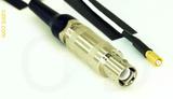 Coaxial Cable, L1 (Lemo 1 compatible) to 5-44 (mini-Microdot compatible), RG196 low noise, 1 foot, 50 ohm