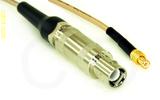 Coaxial Cable, L1 (Lemo 1 compatible) to MCX plug (male contact), RG316, 1 foot, 50 ohm