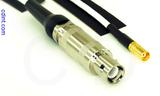 Coaxial Cable, L1 (Lemo 1 compatible) to MCX jack (female contact), RG188, 1 foot, 50 ohm