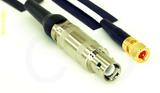 Coaxial Cable, L1 (Lemo 1 compatible) to 10-32 hex (Microdot compatible), RG188 low noise, 6 foot, 50 ohm