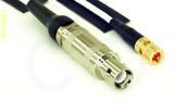 Coaxial Cable, L1 (Lemo 1 compatible) to 10-32 (Microdot compatible), RG188, 1 foot, 50 ohm