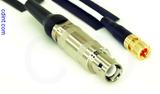 Coaxial Cable, L1 (Lemo 1 compatible) to 10-32 (Microdot compatible), RG188 low noise, 1 foot, 50 ohm