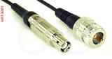 Coaxial Cable, L1 (Lemo 1 compatible) to N female, RG174, 32 foot, 50 ohm