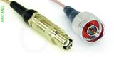 Coaxial Cable, L1 (Lemo 1 compatible) to N, RG316, 1 foot, 50 ohm